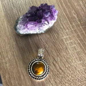 Tigers eye vintage pendant